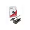 UNITEK Y-105 seriële kabel zwart 1,5 m USB Type-A DB-9
