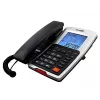 Maxcom telefoon met snoer voor op het bureau, zwart