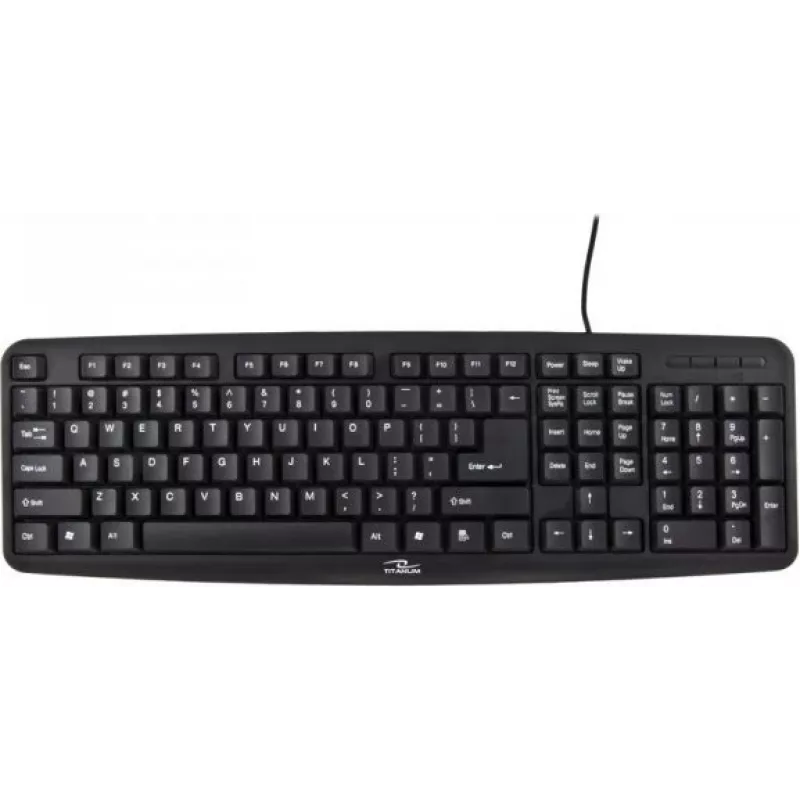 Titanum Tk102 PS/2 toetsenbord zwart US Qwerty