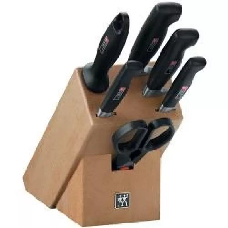 Set met 4 messen in Zwilling Four Star blok