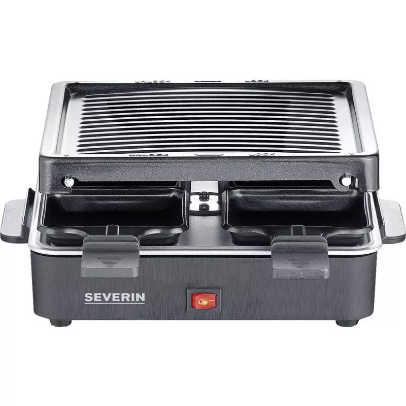 Severin mini raclette grill 4 kleine antiaanbakpannetjes 600 W