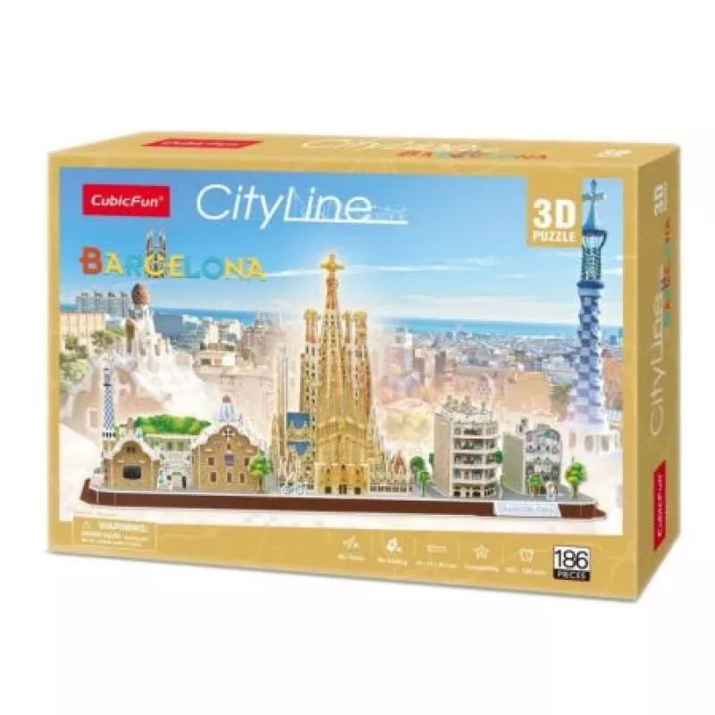 3D-puzzel - Barcelona - moeilijkheidsgraad: 4/8