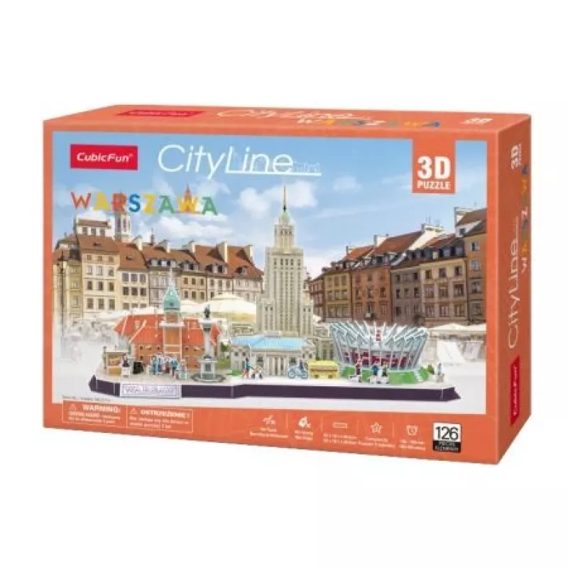 3D-puzzel - Cityline Warschau