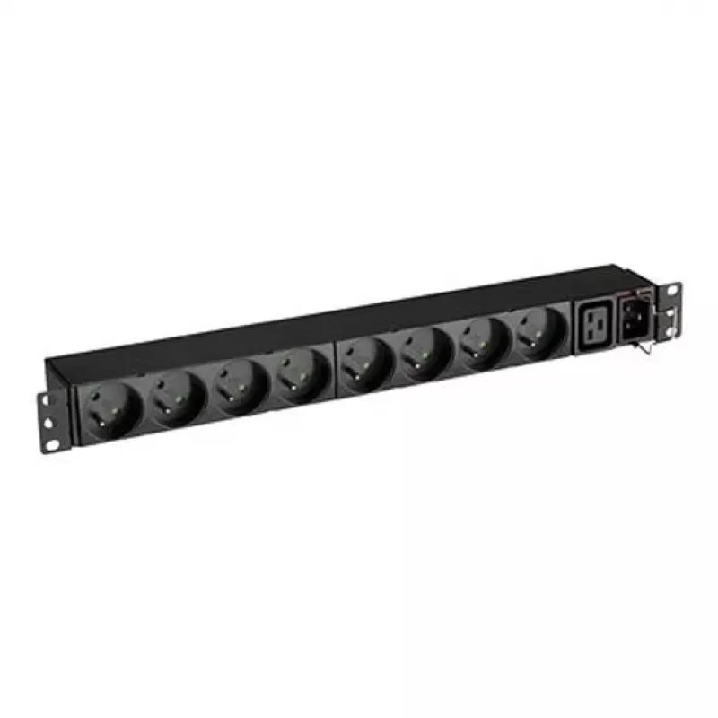 FlexPDU 8 FR - Basic - 1U - enkelfasig - rackmount - horizontaal/verticaal - zwart