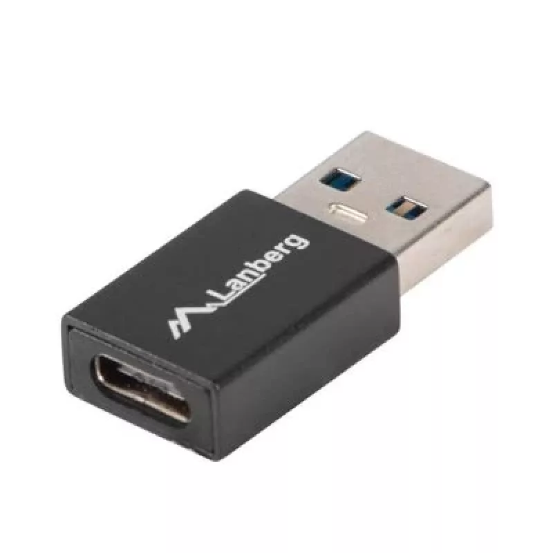 Lanberg AD-UC-UA-01 kabel-interface/gender-adapter USB 3.0 Type-A naar USB 3.0 Type-C zwart (AD-UC-UA-01)
