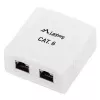 Lanberg OS6-0002-W opbouwdoos, 2x RJ45 Cat.6, wit