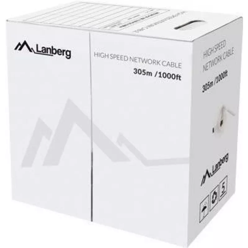 Netwerkkabel Lanberg LCU5-12CU-0305-B U/UTP Cat5e 305 m blauw