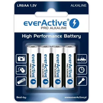 everActive wegwerpbatterij alkaline AA 1,5 V LR64BLPA 4-pack
