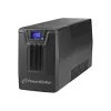 Uninterruptible Power Supply PowerWalker VI 800 SCL FR — line-interactive UPS 0,8 kVA (480 W), 2 stopcontacten type E, USB, RJ-45/RJ-11, 12V 9Ah accu, tower, zwart