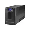 Uninterruptible Power Supply PowerWalker VI 800 SCL FR — line-interactive UPS 0,8 kVA (480 W), 2 stopcontacten type E, USB, RJ-45/RJ-11, 12V 9Ah accu, tower, zwart