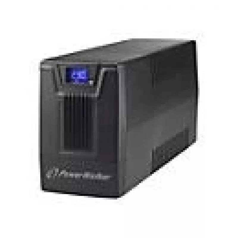 Uninterruptible Power Supply PowerWalker VI 800 SCL FR — line-interactive UPS 0,8 kVA (480 W), 2 stopcontacten type E, USB, RJ-45/RJ-11, 12V 9Ah accu, tower, zwart