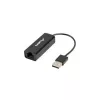 Lanberg NC-0100-01 USB 2.0 naar RJ45 100 Mbit netwerkadapter, 0,15 m kabel