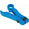 Kabelstripper LANBERG NT-0102, kunststof handgreep, beschermende isolatie, verwisselbare messen, blauw