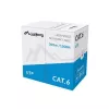 Lanberg LCU6-10CC-0305-S netwerkkabel Cat6 U/UTP, 305 m, massief, CCA, 1 Gb/s, grijs