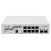Netwerkswitch MikroTik CSS610-8G-2S+IN — 8x Gigabit RJ-45, 2x SFP+ 10G, PoE, 12–57V ingang