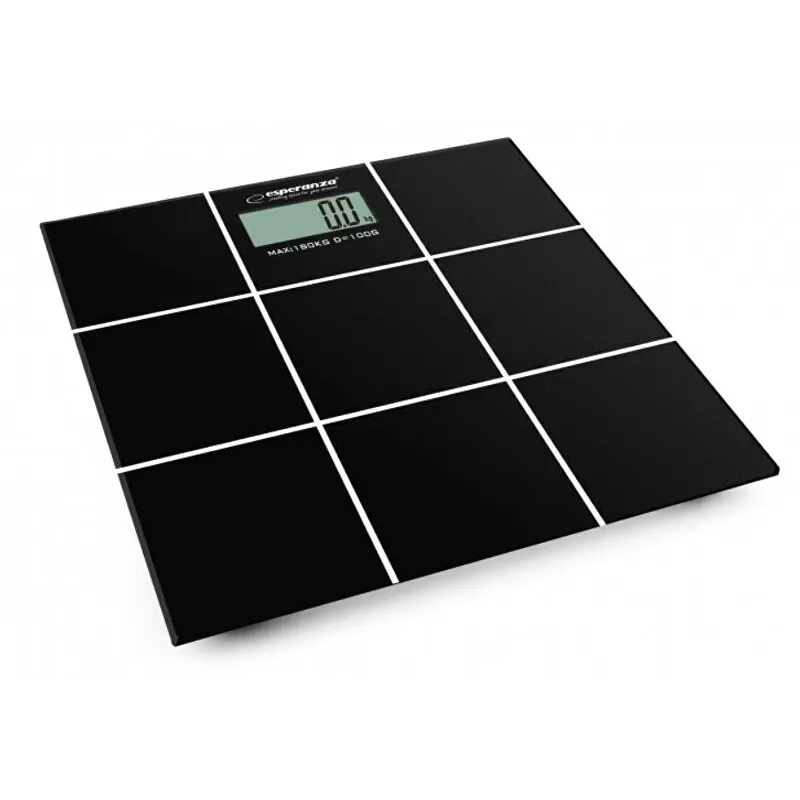 Personenweegschaal Esperanza EBS004 - elektronisch, 180 kg, zwart glas