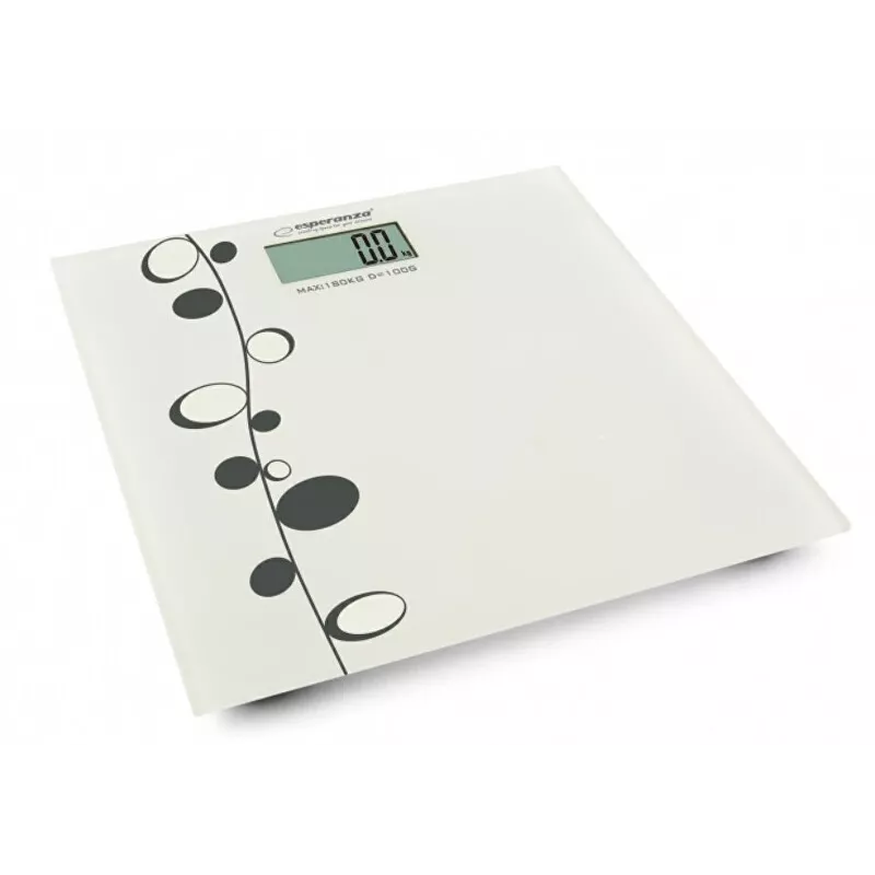 Personenweegschaal Esperanza Zumba EBS005 - elektronisch, 180 kg, wit glas