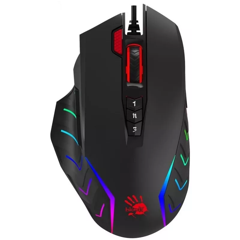 A4Tech muis Bloody J95S Stone zwart USB (geactiveerd) A4TMYS47300