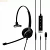 EPOS Sennheiser headset Impact SC 635 USB-C 3,5mm USBC 3,5mm mono zwart zilver (1000669)