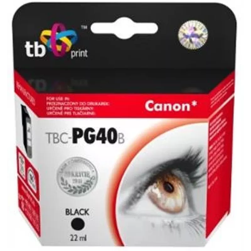 Inkt TBC-PG40B (Canon PG-40) zwart gereviseerd