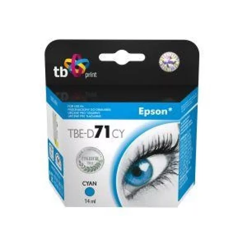 Inktpatroon TB compatibel met Epson T0712 cyaan