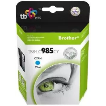 Inktpatroon TB compatibel S Brother LC 985 CY 100% N