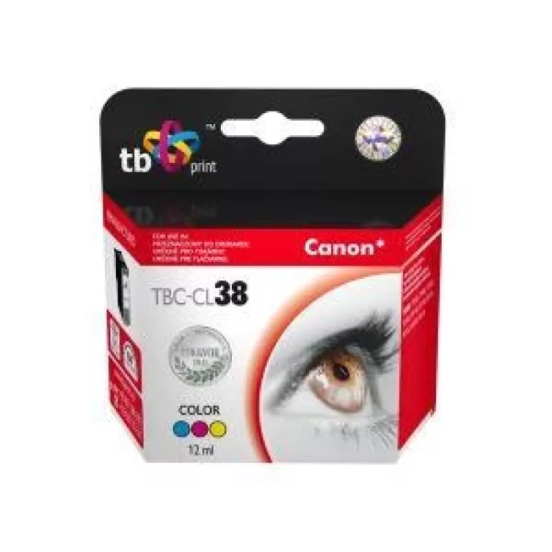 Inkt TBC-CL38 (Canon CL-38) kleur 12 ml gereviseerd