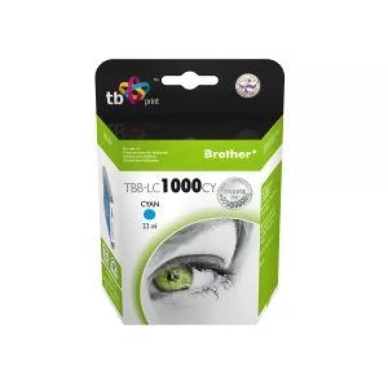 Inkt TBB-LC1000CY (Brother LC1000CY) cyaan 100% nieuw