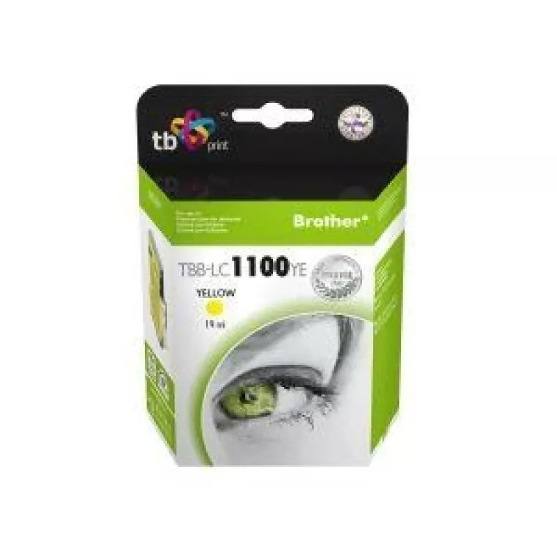 Inkt TBB-LC1100YE (Brother LC980/1100) geel 100% nieuw