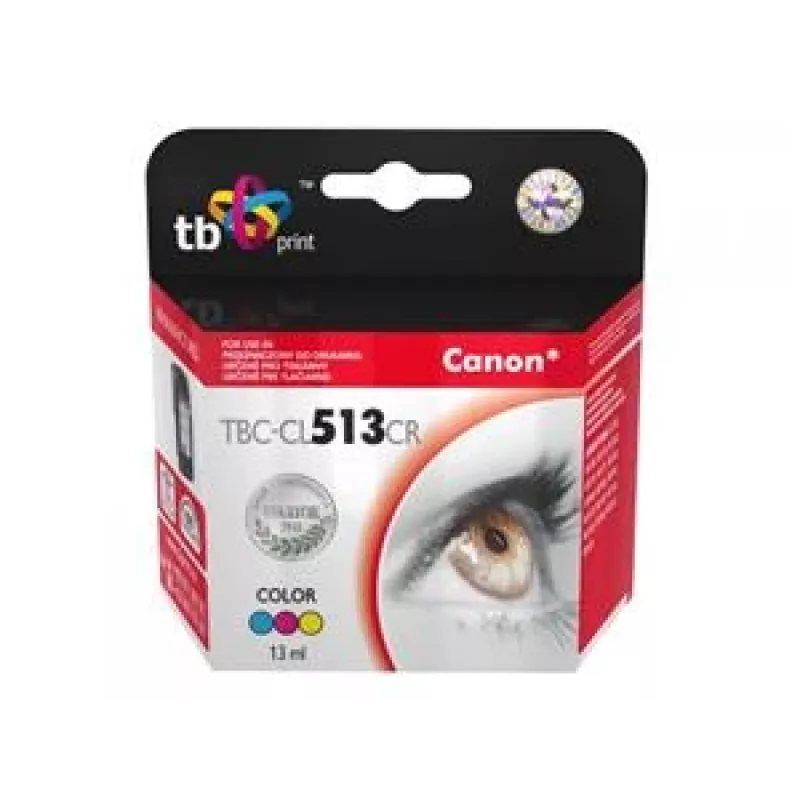 Inkt voor Canon MP 480 kleur refurbished TBC-CL513CR
