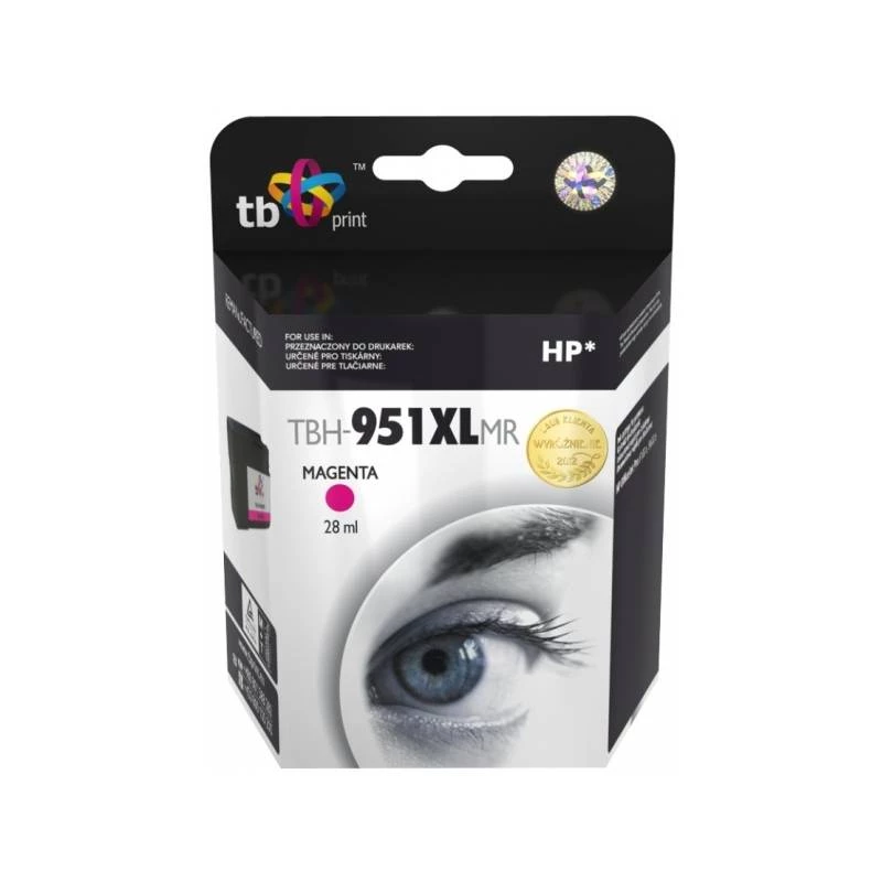 Inkt voor HP OJ Pro 8100 magenta gereviseerd TBH-951XLMR