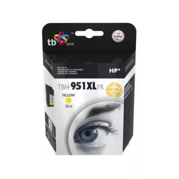 Inktpatroon TB compatibel met HP CN048AE geel, ref.