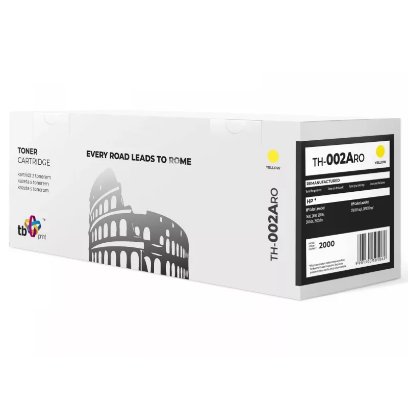 Toner TH-002ARO (HP Q6002A) geel refurbished nieuwe OPC