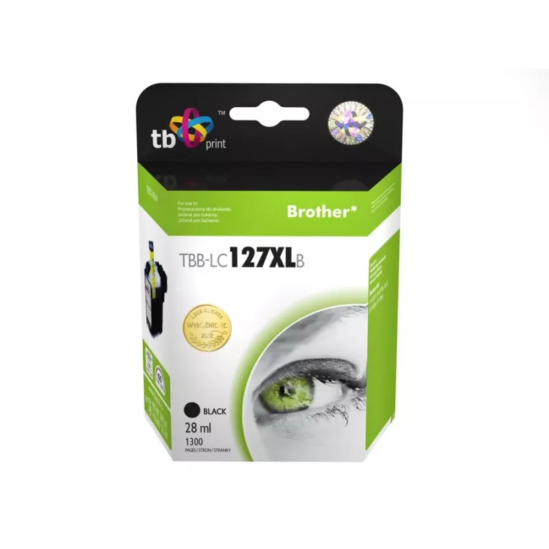 Inktcartridge compatibel met Brother LC127XLB 100% nieuw