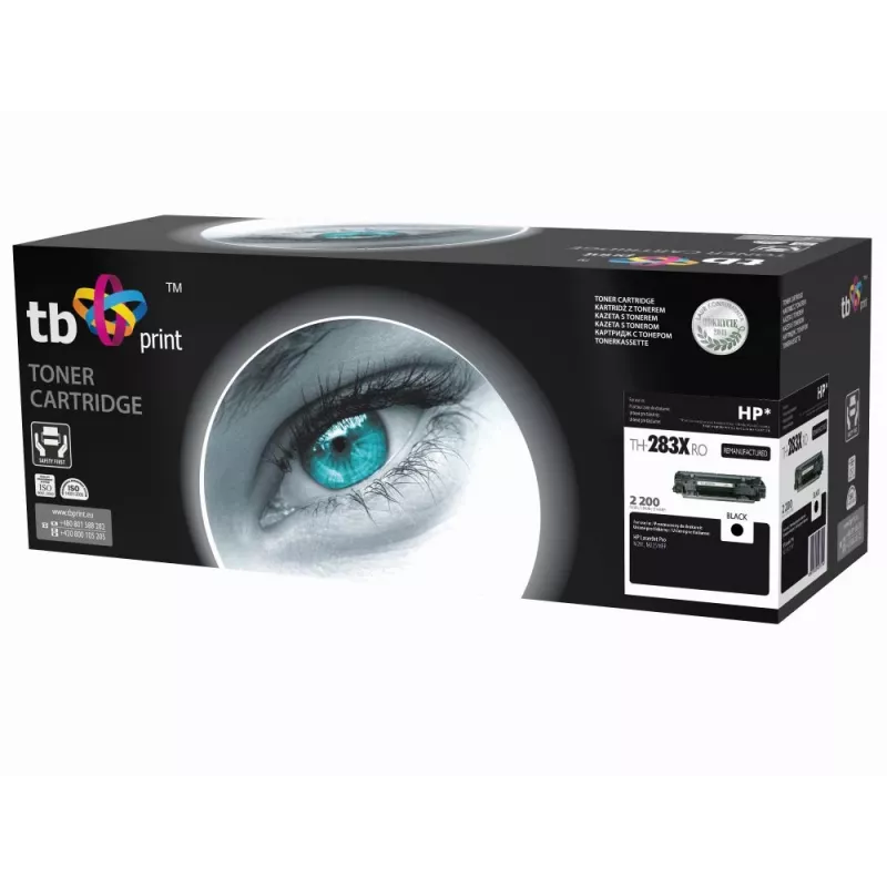 Toner TB compatibel met HP CF283X zwart, 2200, ref