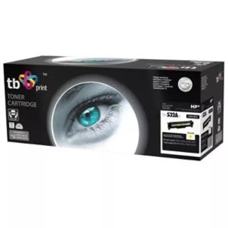 Toner TB compatibel met HP CC532A, 100% nieuw, geel