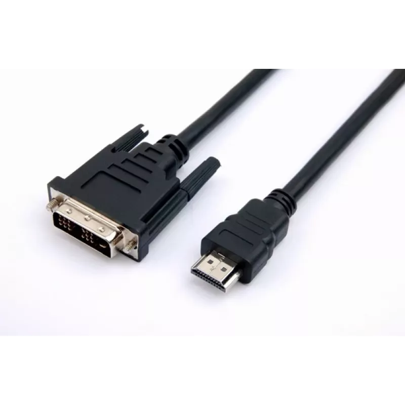 TB HDMI-DVI-kabel 1,8 m goud omhuld, DVI 24+1