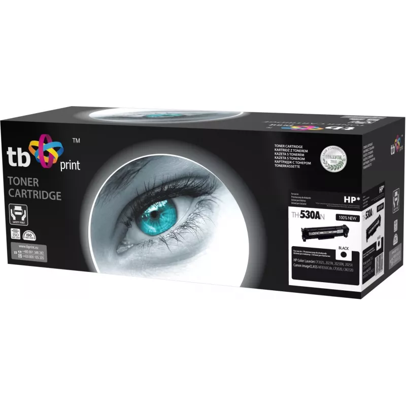 Toner TB compatibel met HP CC530A, 100% nieuw, zwart