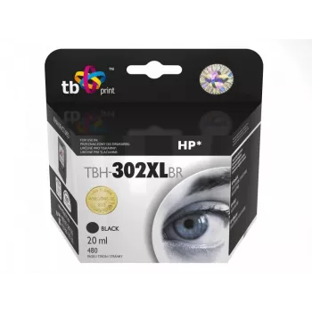 Inktpatroon TB Print BH-302XLBR (zwart) compatibel met F6U68AE
