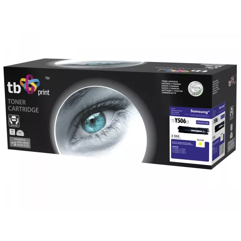 Toner TB compatibel met Samsung CLT-Y506L, geel, 3500, rem