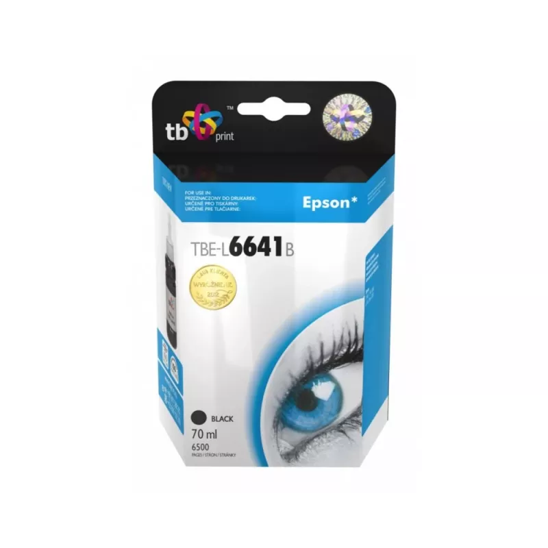 Inkt voor Epson L100/110/200/210/3xx/550 TBE-L6641B BK