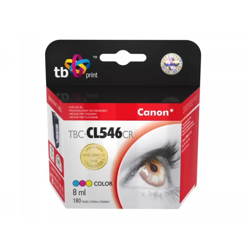 Inkt voor Canon PIXMA iP2850/MG2950/2550/2450/MX495 TBC-CL546CR ref