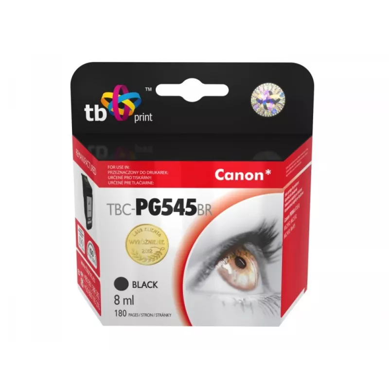 Inkt voor Canon PIXMA iP2850/MG2950/2550/2450/MX495 TBC-PG545B BK ref.