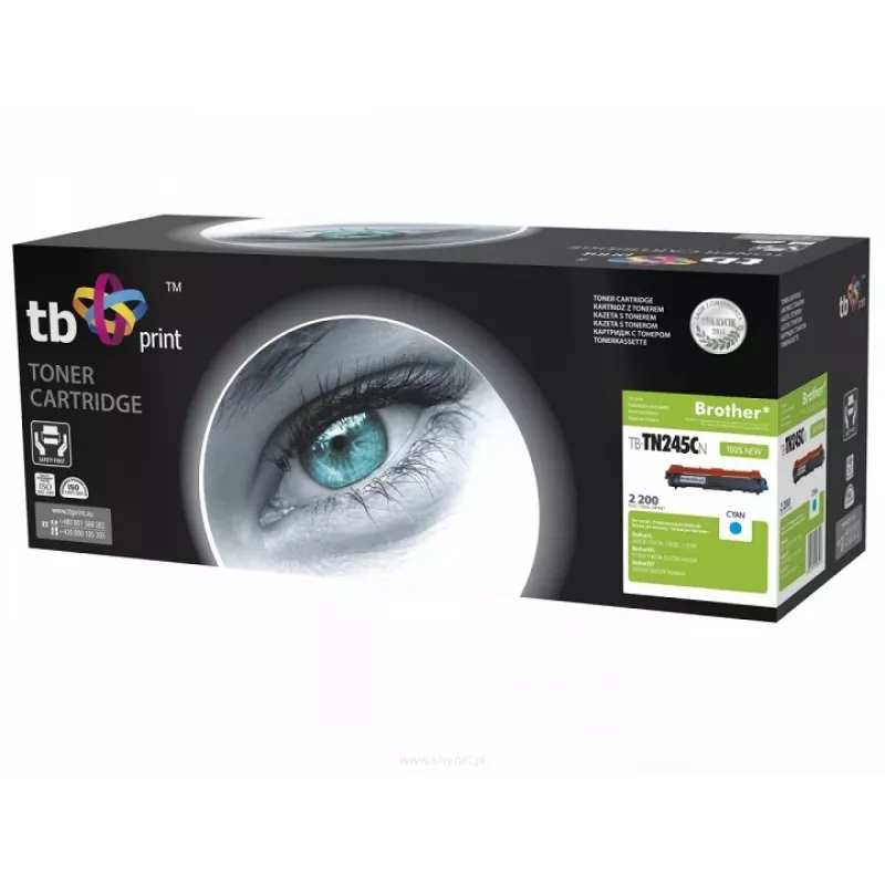 Toner voor Brother TN245 C TB-TN245CN cyaan 100% nieuw
