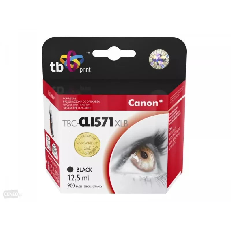 Inkt voor Canon CLI-571XL TBC-CLI571XLB BK 100% nieuw