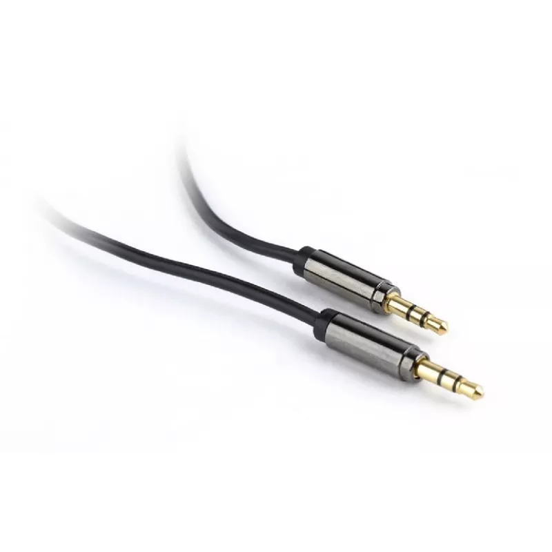 Gembird CCAP-444-1M audiokabel 3,5mm zwart (CCAP-444-1M)