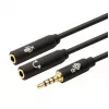 Adapter TB 3,5mm mini-jack splitter 1x 3,5mm stekker naar 2x 3,5mm bus, model AKTBXAJ0P2J030B