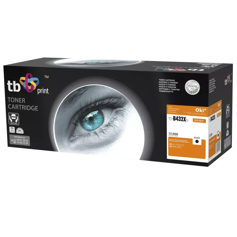 Toner voor OKI B432 TO-B 432XN BK 100% nieuw