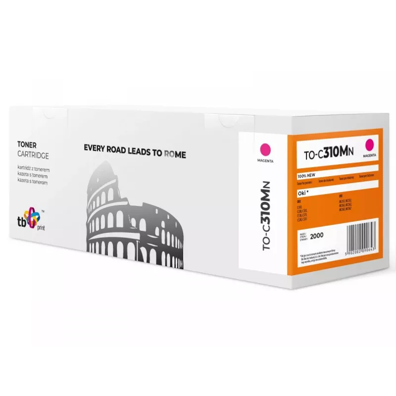 Toner voor OKI C310 TO-C310MN magenta 100% nieuw