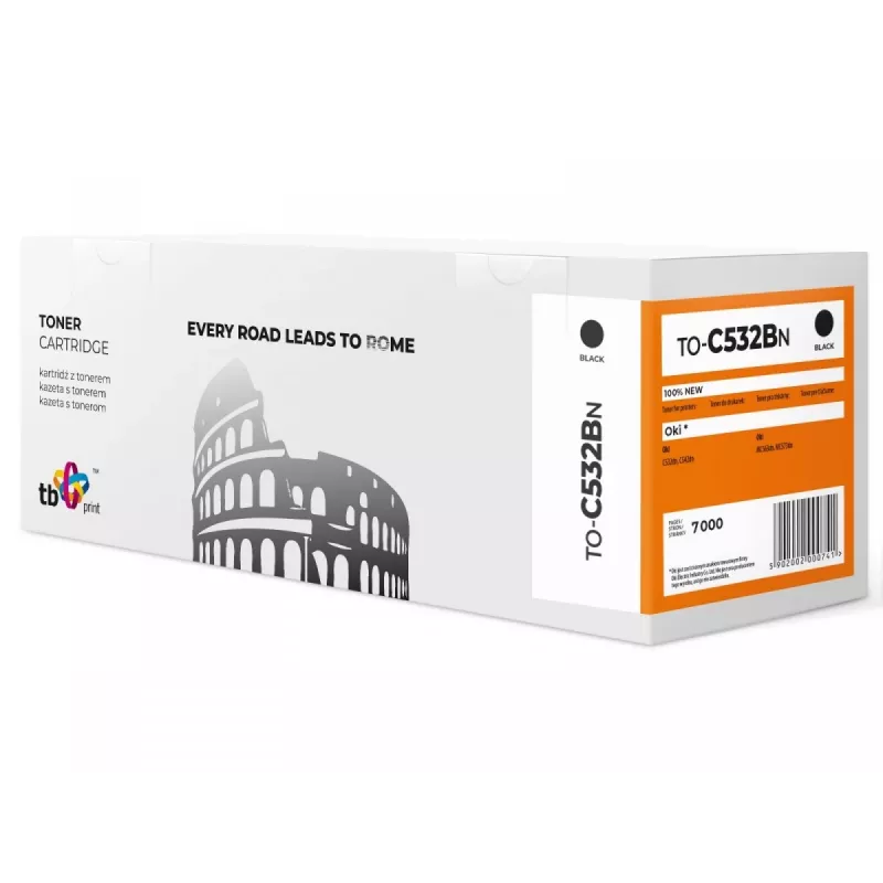 Toner TB compatibel met C532 TO-C532BN Zwart 100% nieuw